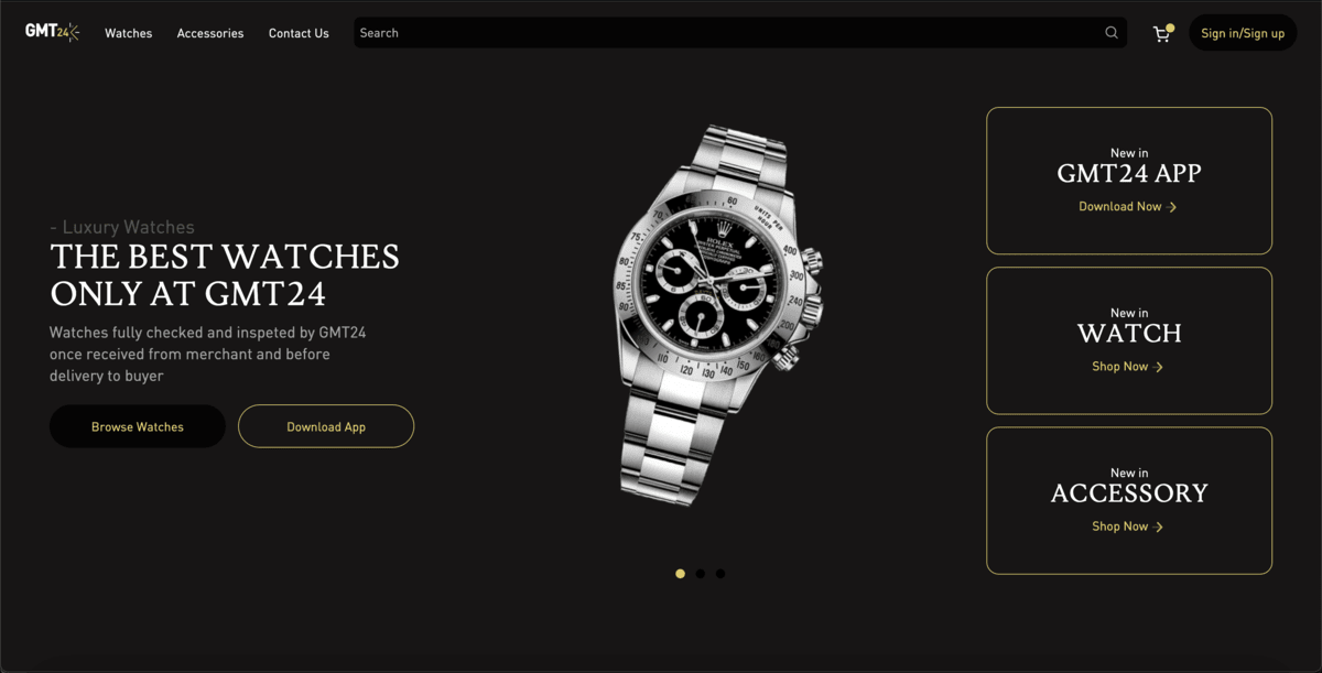 GMT24 - Luxury Watch Marketplace