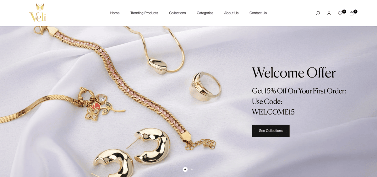 Veli Jewels E-Commerce